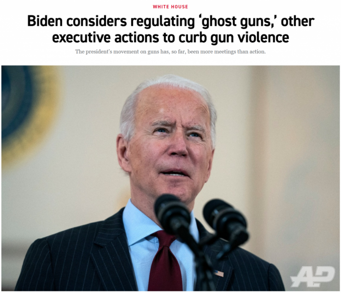 Biden considers regulating ghost guns