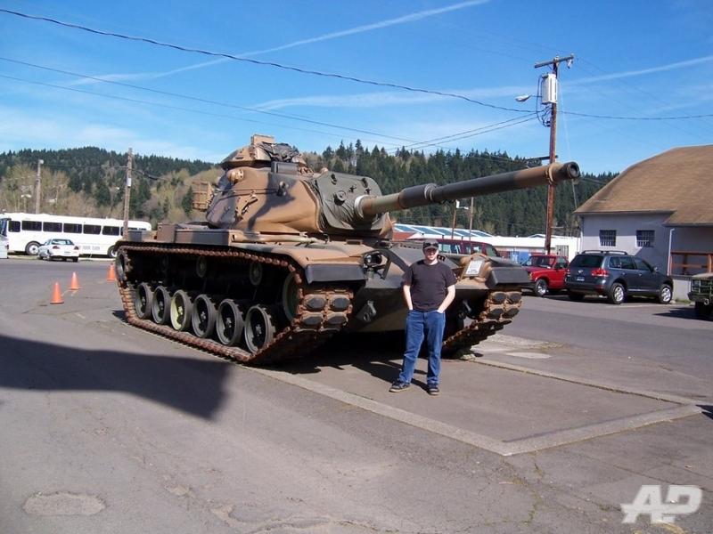 Me in front of an M60 Patton tank