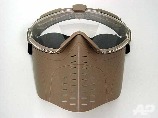 BATTLEAXE Pro-Goggle Full Face Mask with Fan Tan