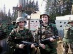 Me with German ww2 era style helmet