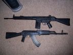My Real Steel AK47 and G3A3