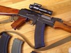 AK with pk-01 guarder wood kit, short front end