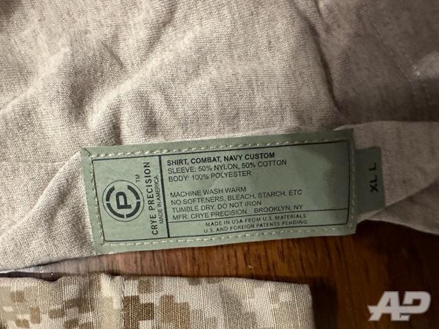 AOR1 Crye G2 L9 Combat Shirt Tag XL-L